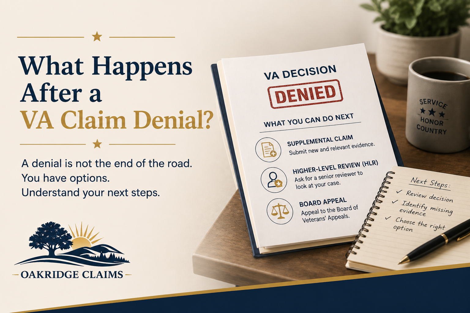 What Happens After a VA Claim Denial?