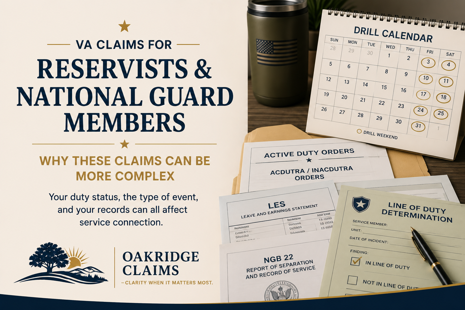 VA Claims for Reservists and National Guard Members: Why These Claims Can Be More Complex