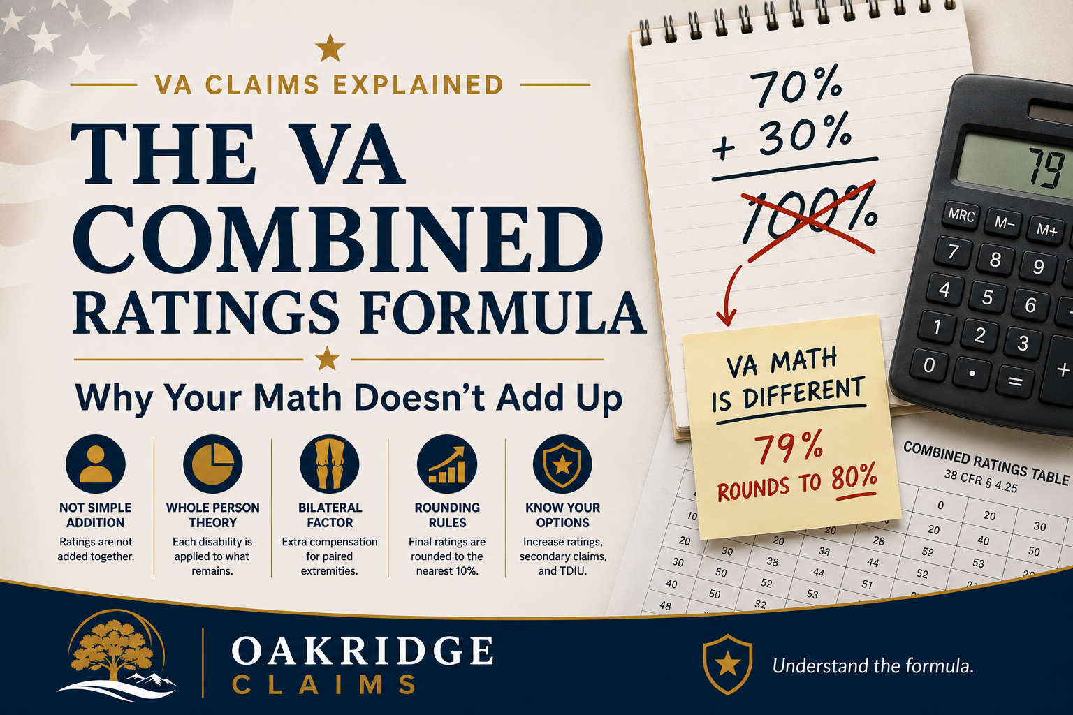 The VA Combined Ratings Formula: Why Your Math Doesn’t Add Up
