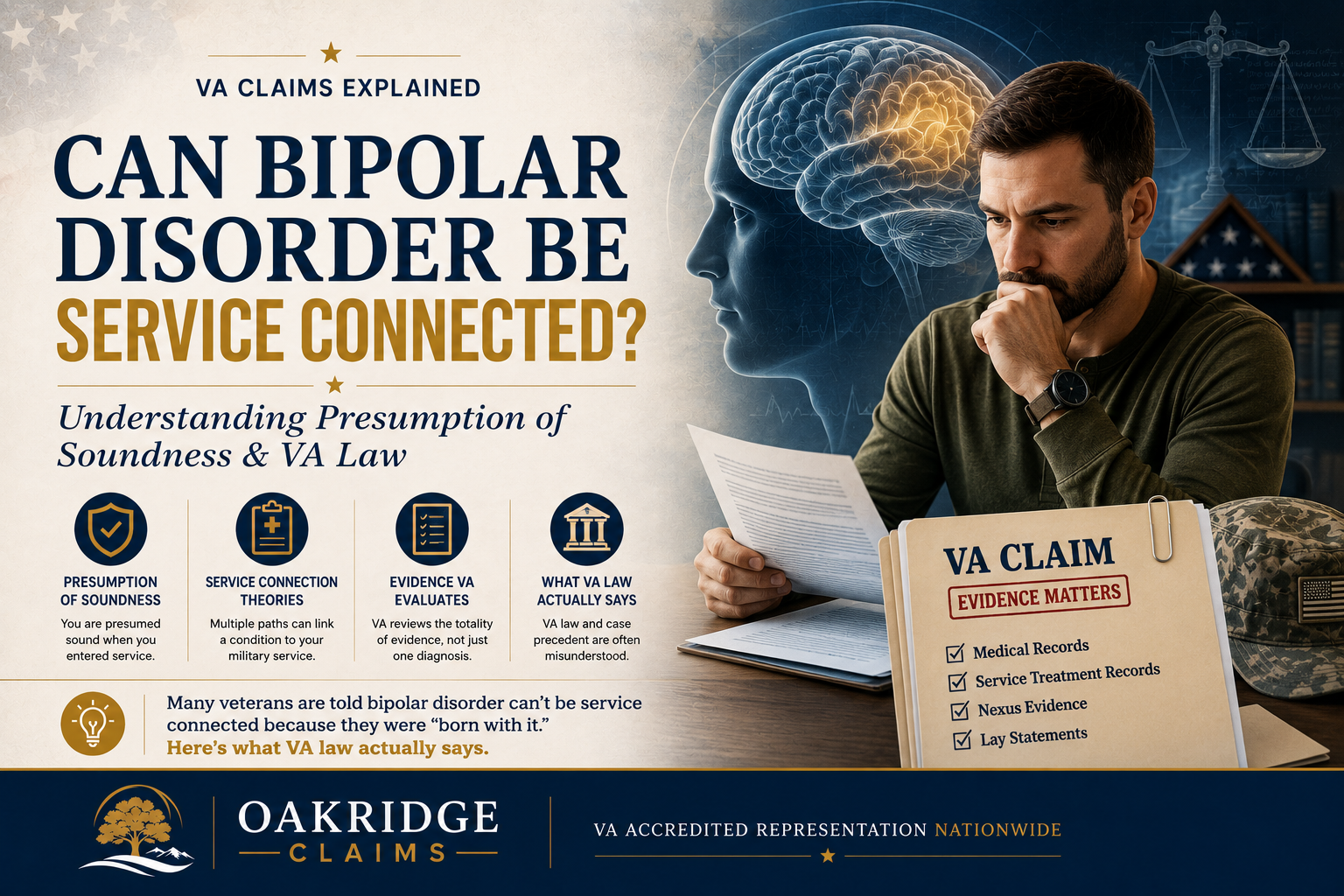 Can Bipolar Disorder Be Service Connected?