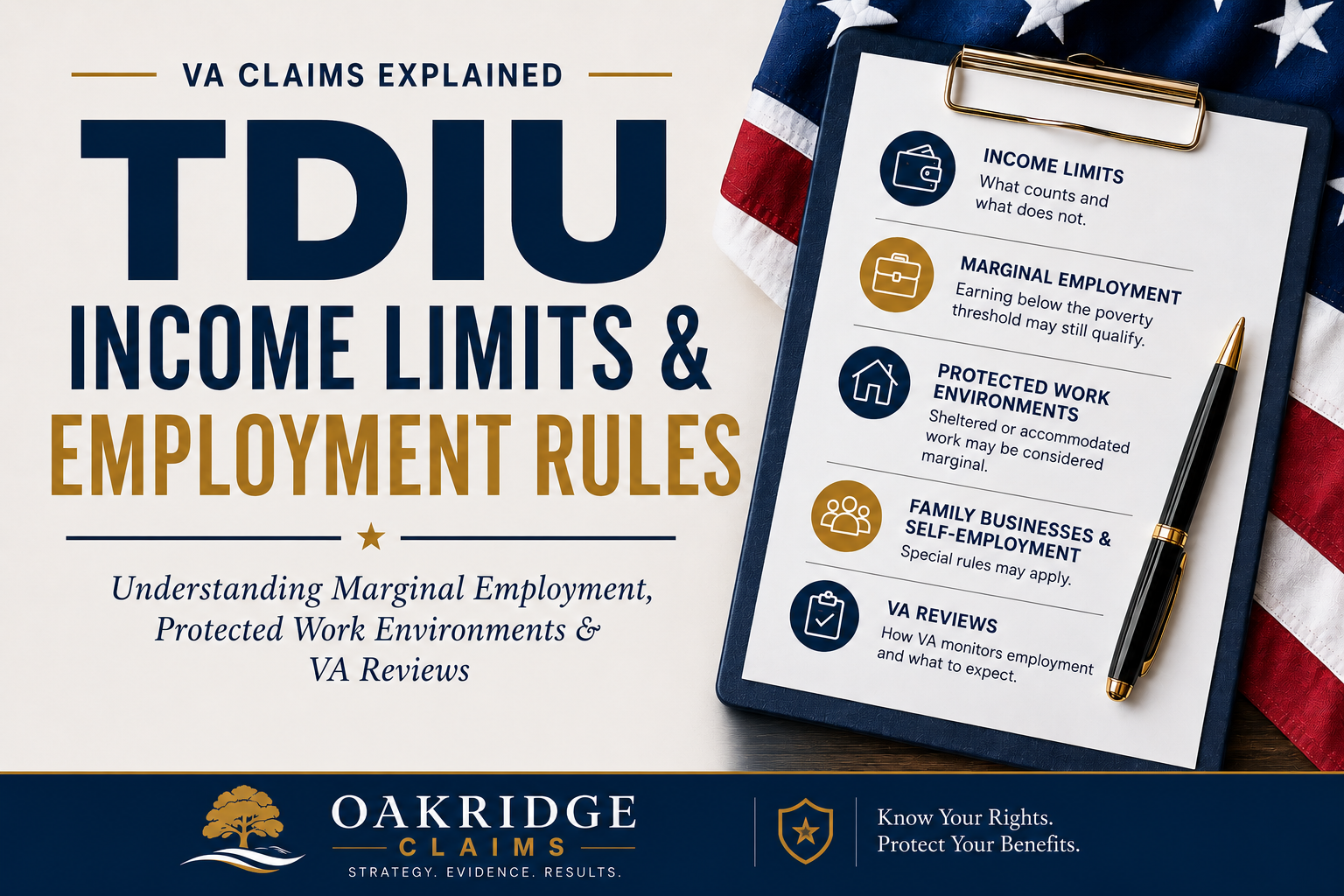TDIU Employment Rules Explained